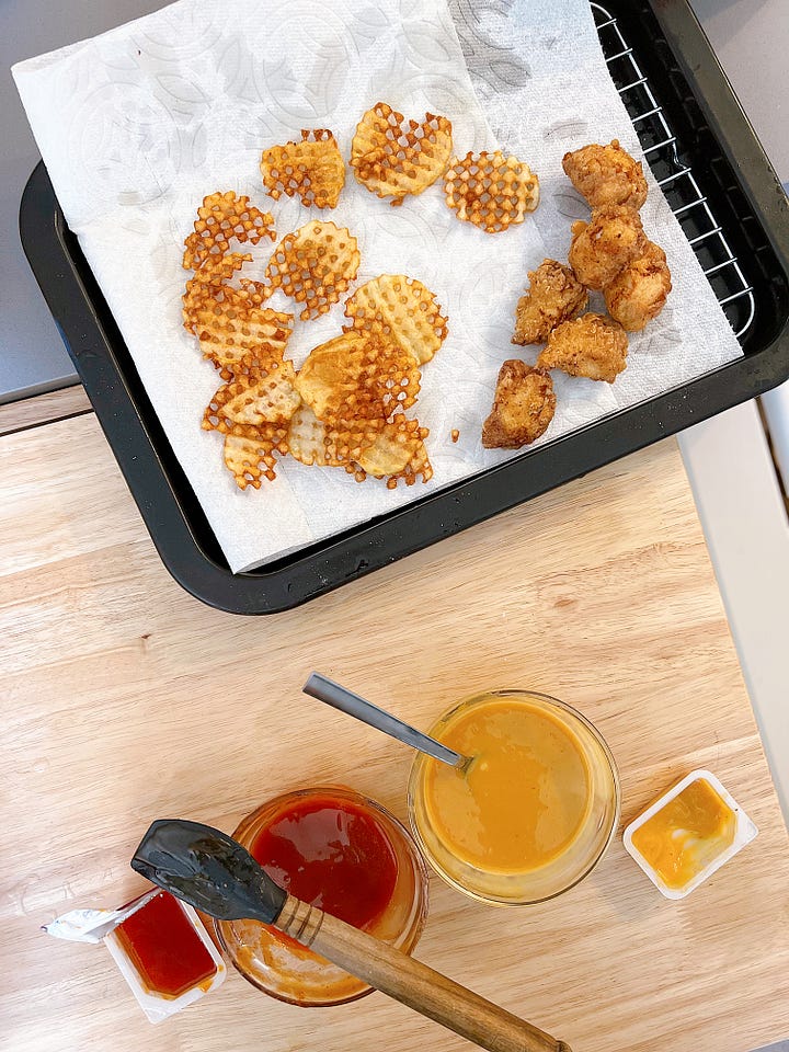 test batches grain-free chick-fil-a copycat nuggets and sauces