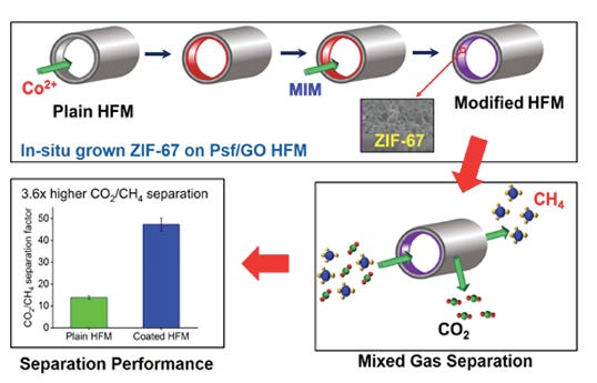 Biogas Enriching CO2 /CH4 Separation Membranes