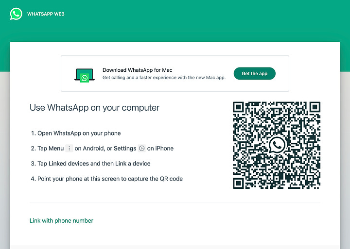 Whatsapp Web QR Code Authentication 