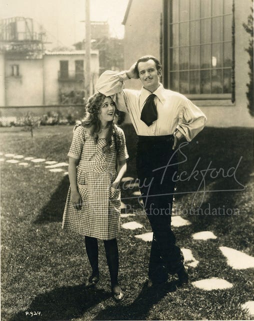 pictures of Mary Pickford with her husband at the time Douglas Fairbanks Sr.