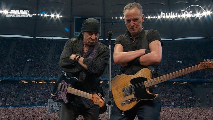 Stills from the documentaries Steve Van Zandt: Disciple and Road Diary: Bruce Springsteen and the E Street Band