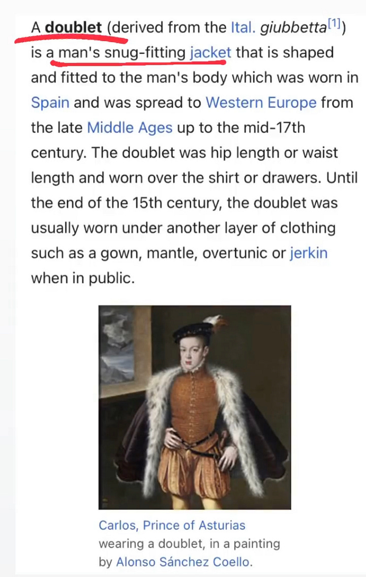 Elizabethan Men’s attire