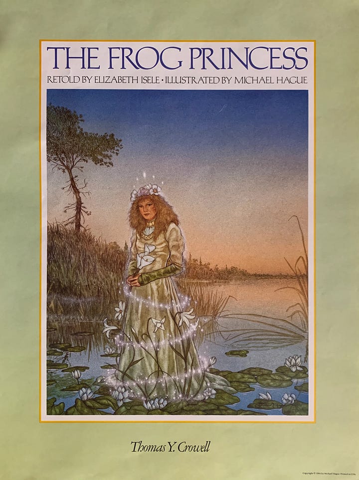 Images of the cover to the children's books: The Secret Garden and The Frog Princess.