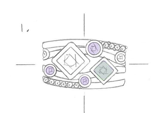 ring design and 3d model of ring