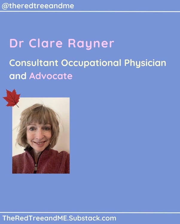 veryone deserves good healthcare and people with ME deserve the best of that. I will continue to support and advocate for effective, safe management to the best of my ability in my spheres of influence.