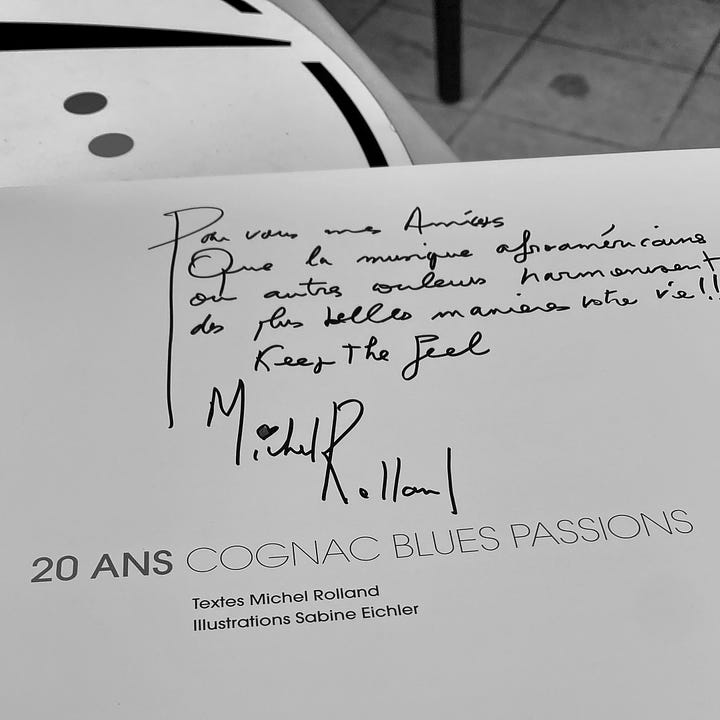 Cognac Blues Passions book donated by Michel Rolland