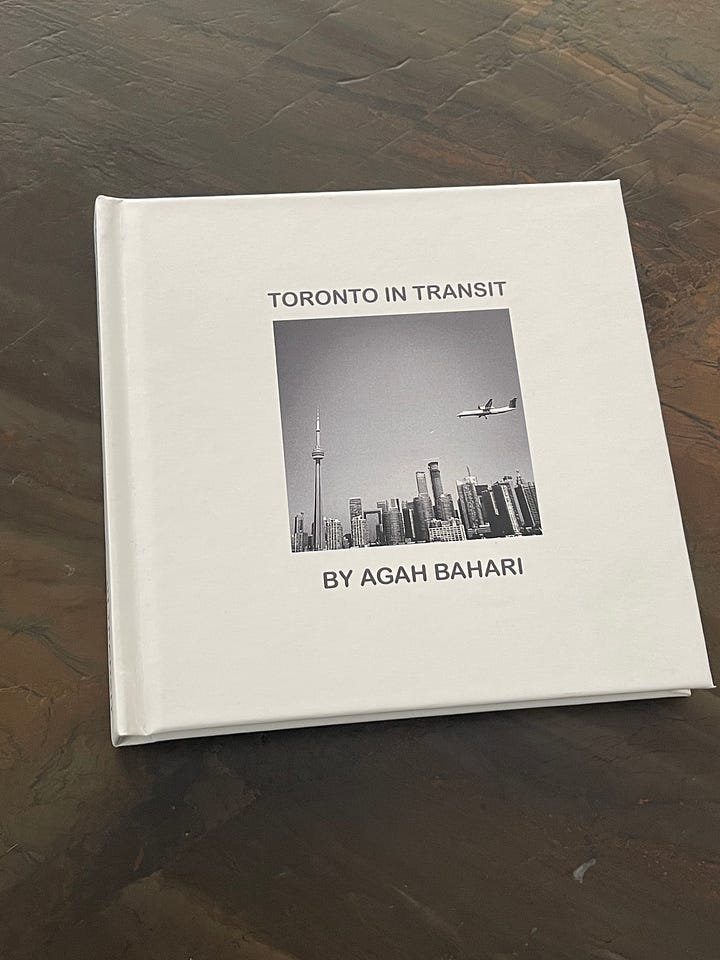 Toronto in Transit cover and sample page spread