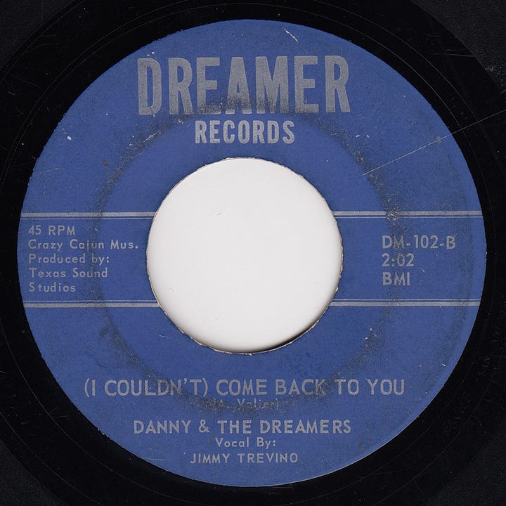 Dreamer: DM-102A & DM-102B Baby, Something's Wrong b/w (I Couldn't) Come Back To You