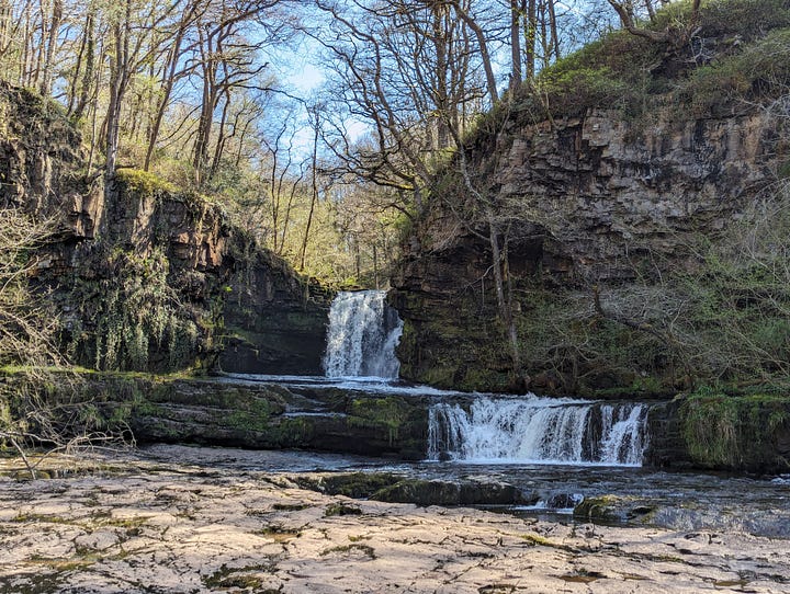 waterfalls in the Brecon Beacons