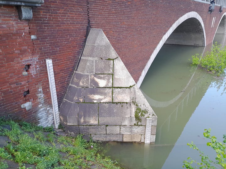 La piena del Ticino a Pavia