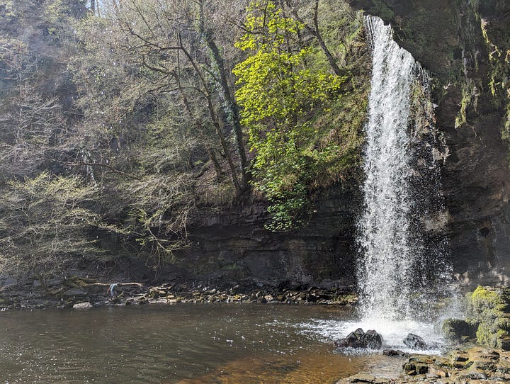 waterfalls in the Brecon Beacons