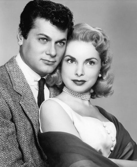 Tony Curtis and Janet Leigh