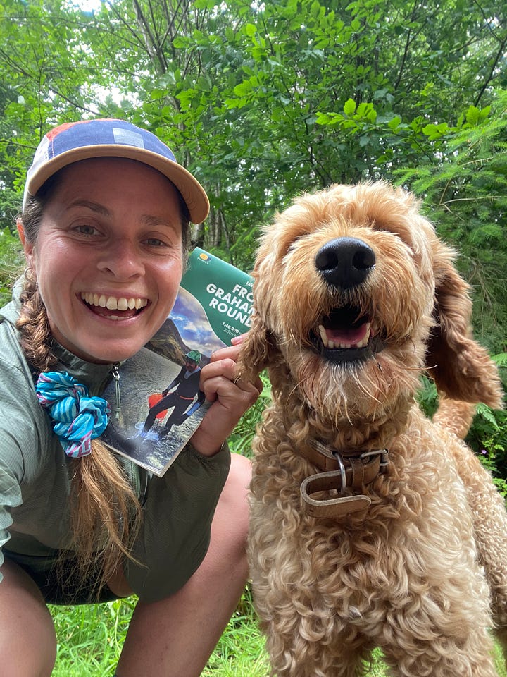 Sarah Kelly and her dog Atlas.