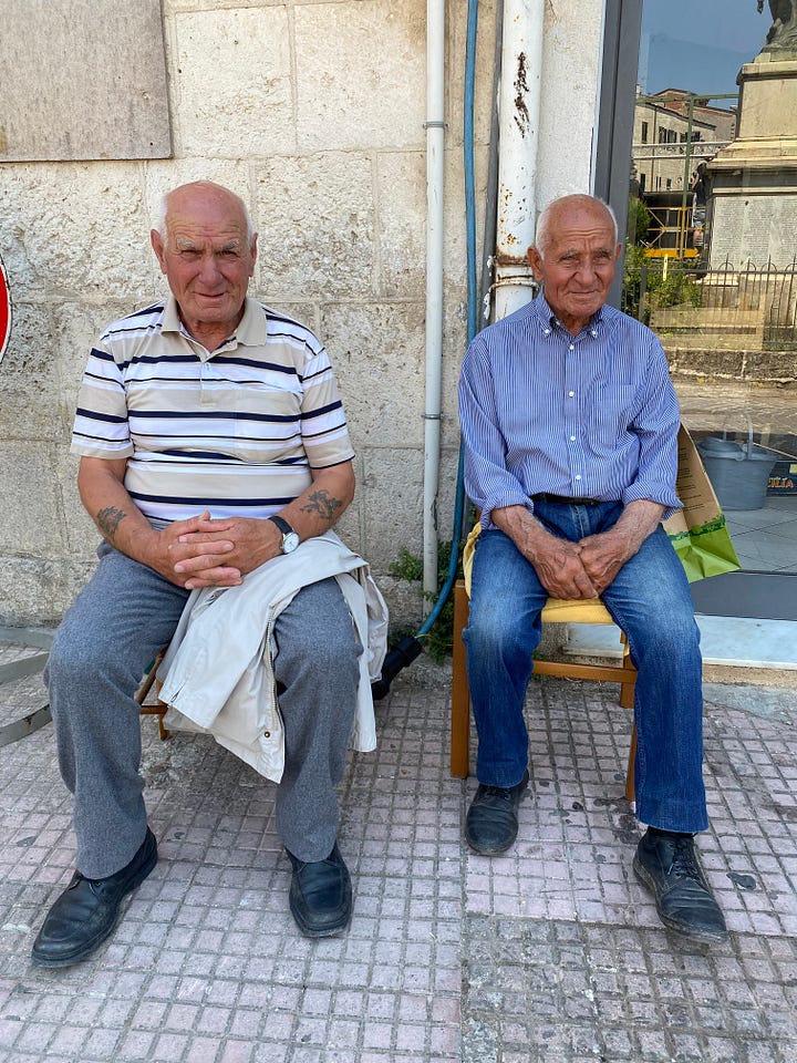 Some of the elderly people who we look after