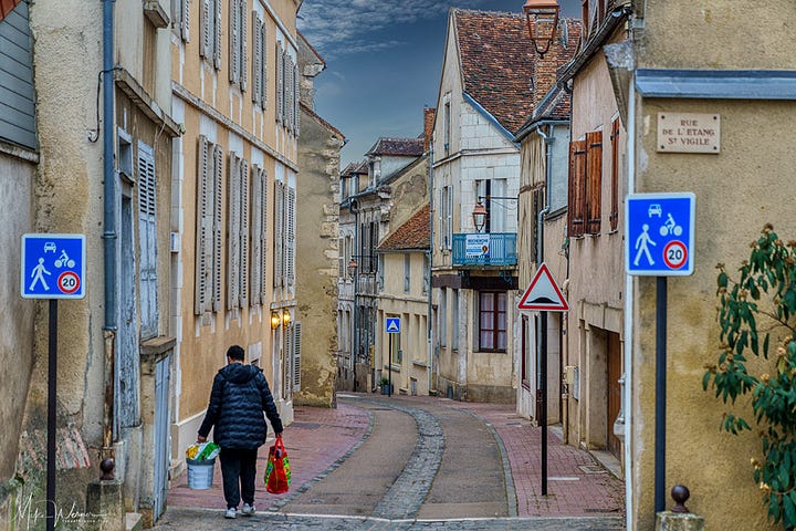 The streets of Auxerre