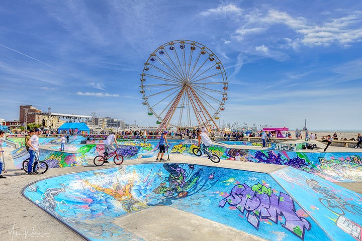 The Le Havre beach area and activities