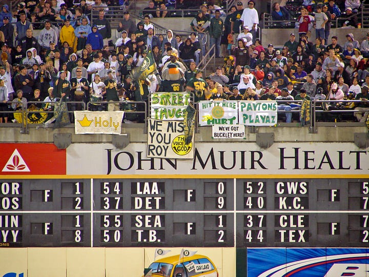 oakland a's coliseum 2006