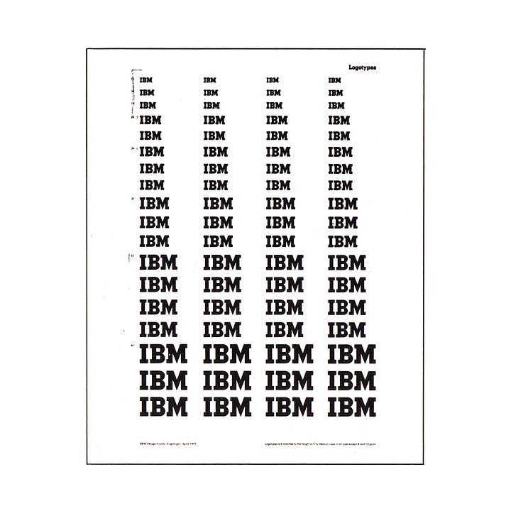 IBM design system by Paul Rand