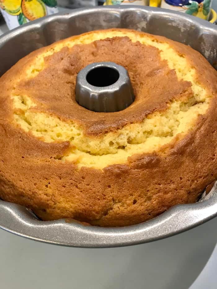 Bundt cake batter like mousse, brown sugar chai swirl, baked bundt cake, vanilla drizzle