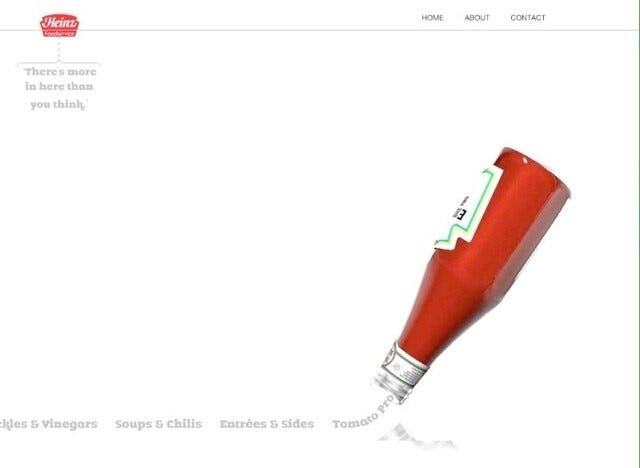 Created for the Marlin Company, I modeled and textured this Heinz bottle for a marketing presentation. The model had to capture the iconic shape, color, and look of the Heinz bottle. The idea was that the top would spin-off and the bottle poured out the menu items for Heinz's corporate website.