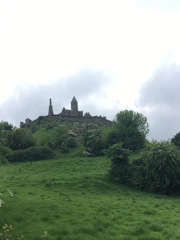 Glendalough and Rock of Cashel round towers