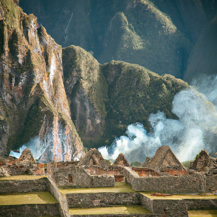 Machu Picchu grows in flames