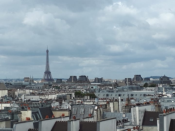 Images of dense Paris housing.