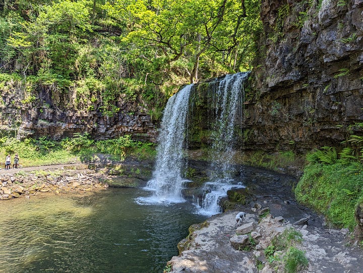 waterfall walk in the brecon beacons