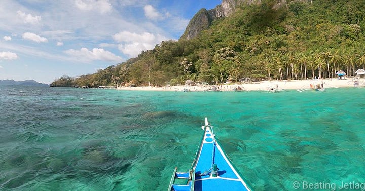 Seven Commandos Beach and snorkeling near El Nido, Palawan, Philippines