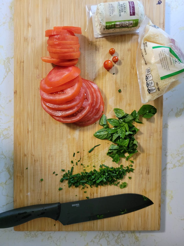 From rolling out the crust to baked tomato tart
