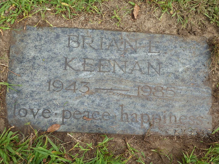 Brian Keenan's Grave Site Old and New