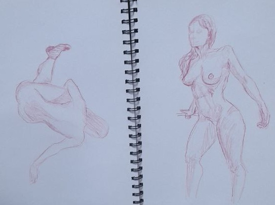 female life model drawing cardiff