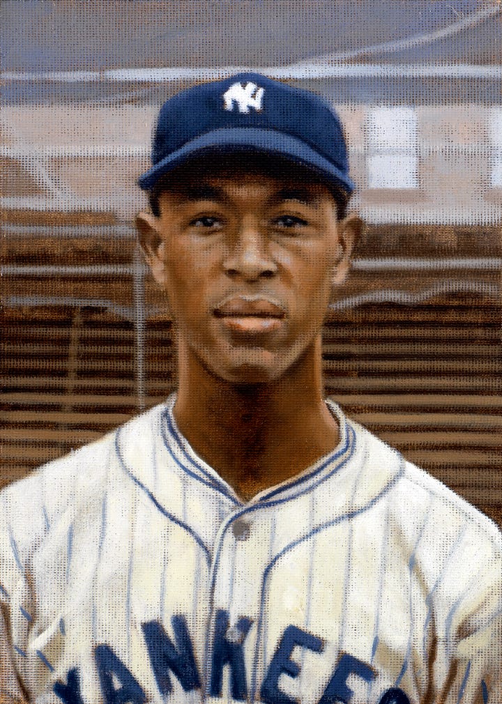 Negro League color studies Rube Foster Barney Brown Buck O’Neil Satchel Paige Ray Brown