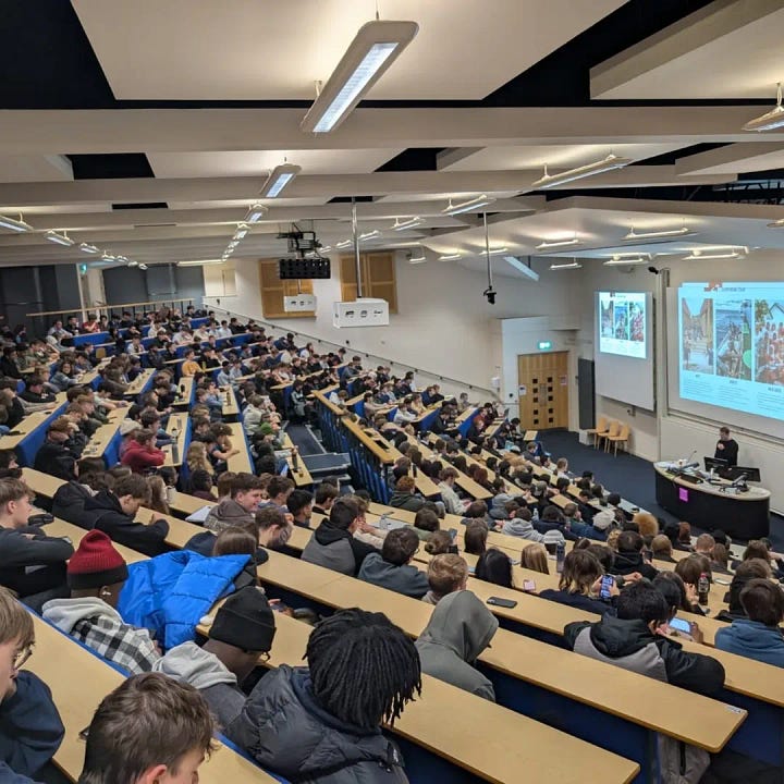 Moosa Mehar MP introduces TinkerHub to Cardiff University.