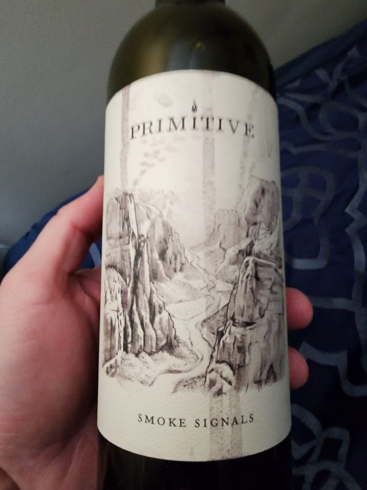 Primitive Wines' SMOKE SIGNALS 2021 (100% Malbec, Paso Roble)