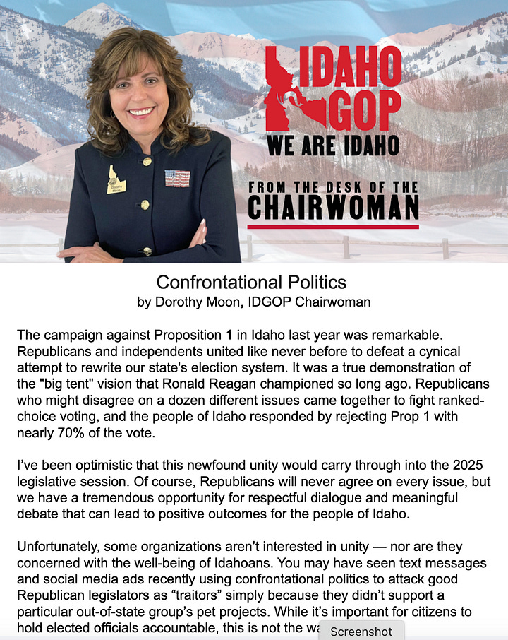 Dorothy Moon Idaho GOP