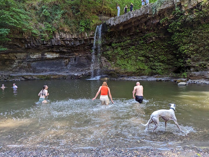 guided waterfall walk brecon beacons