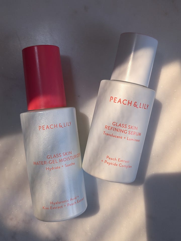 Peach and lily serums 