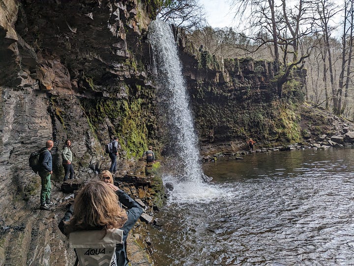 waterfall walk in the Brecon Beacons