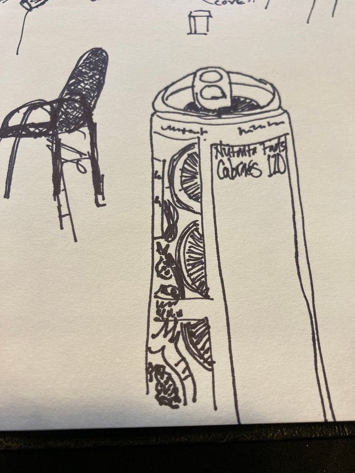 Sketches and doodles of what’s in front of me