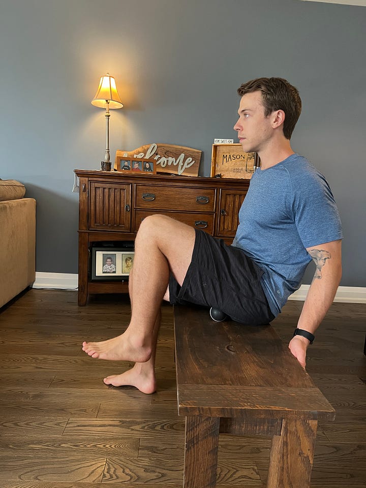 Seated hamstring mobilization