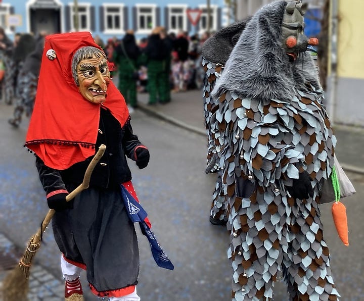 Fasnacht / carnival figures in southwest Germany