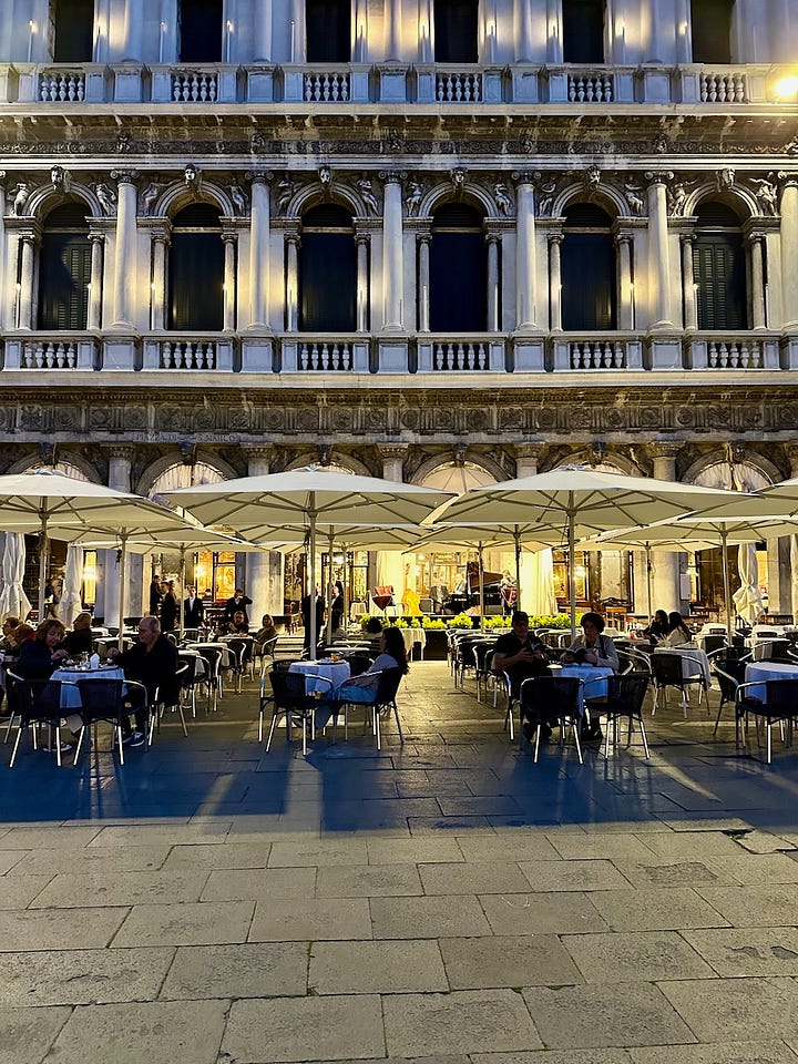 Cafes in Piazza San Marco Venice