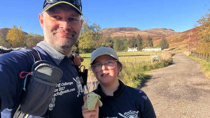  Back at the start of the Ben Chonzie hill path