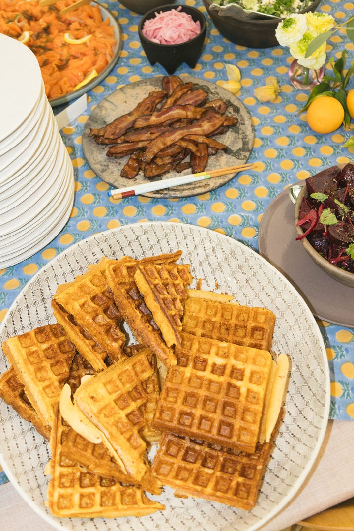 dorie greenspan waffle recipe sourdough brunch