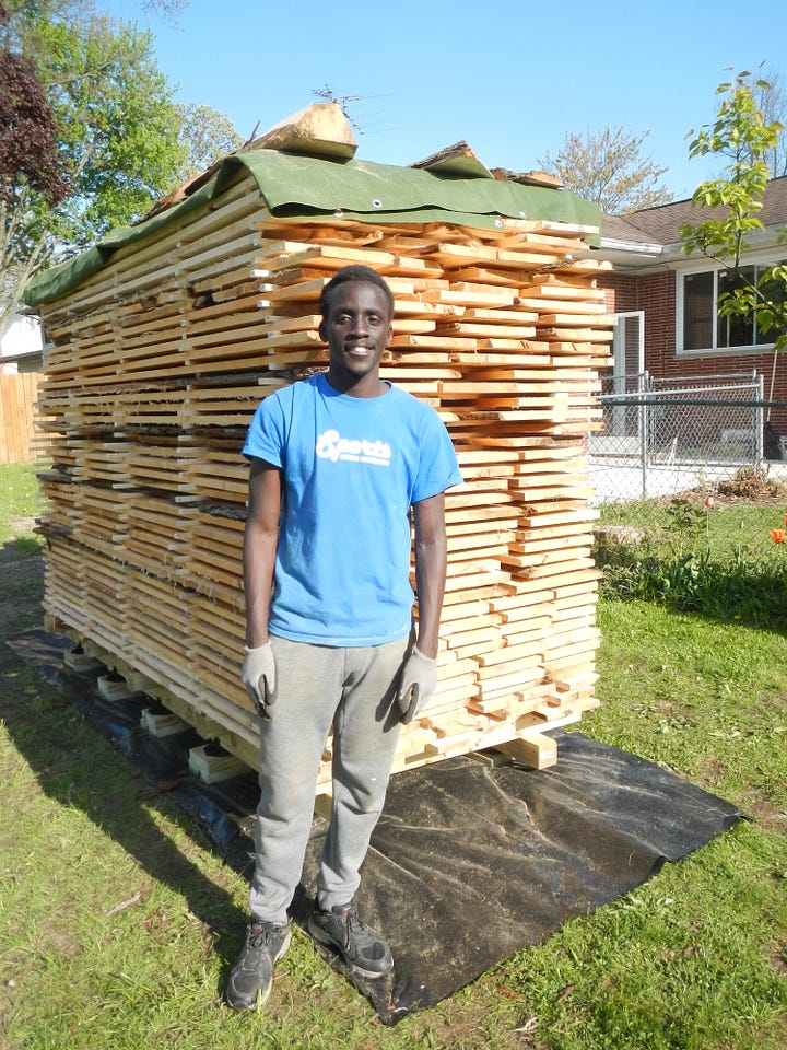 Now that's a stack of lumber!