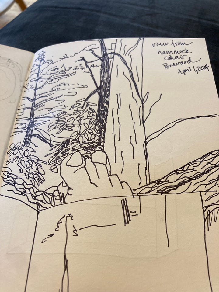 Sketches and doodles of what’s in front of me