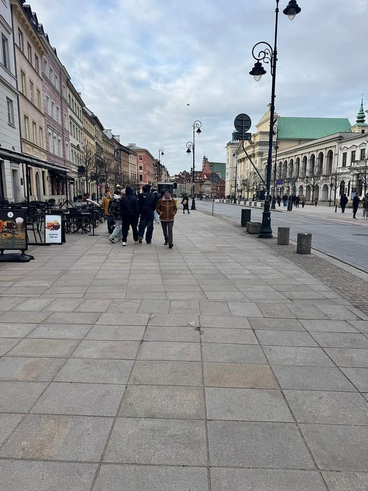 Warsaw for the day on the way home