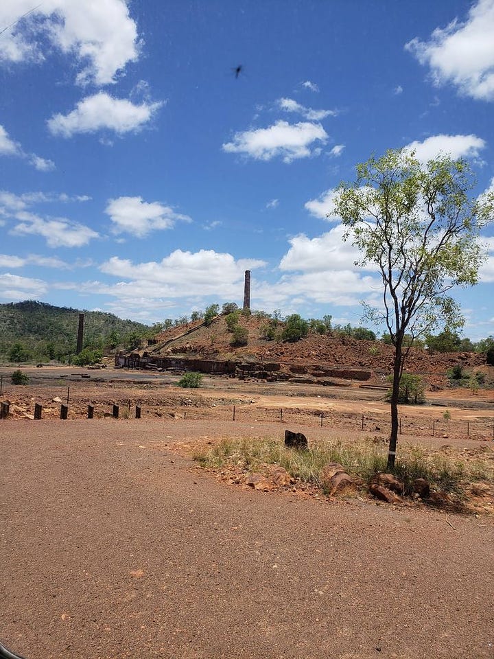 Looking for treasure at the Smelter Chillagoe