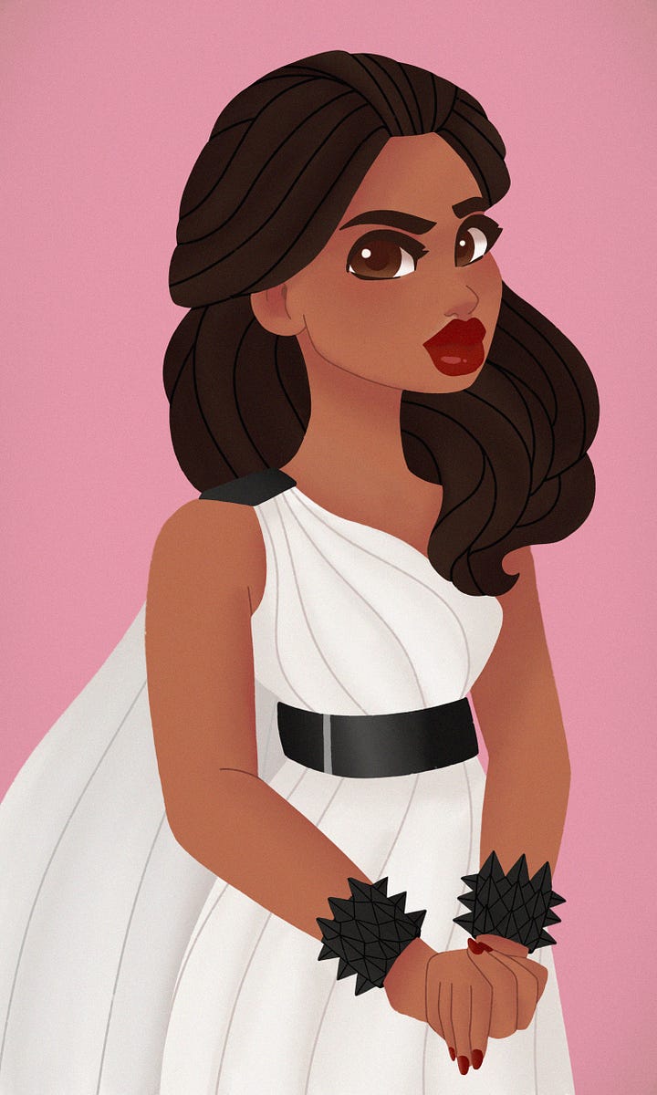 Cartoon-style art of Esme (looking sly and smiling), Ryber (looking stoic and sharp), Stix (looking brave and sailor-ly), and Vaness (looking powerful and glamorous)
